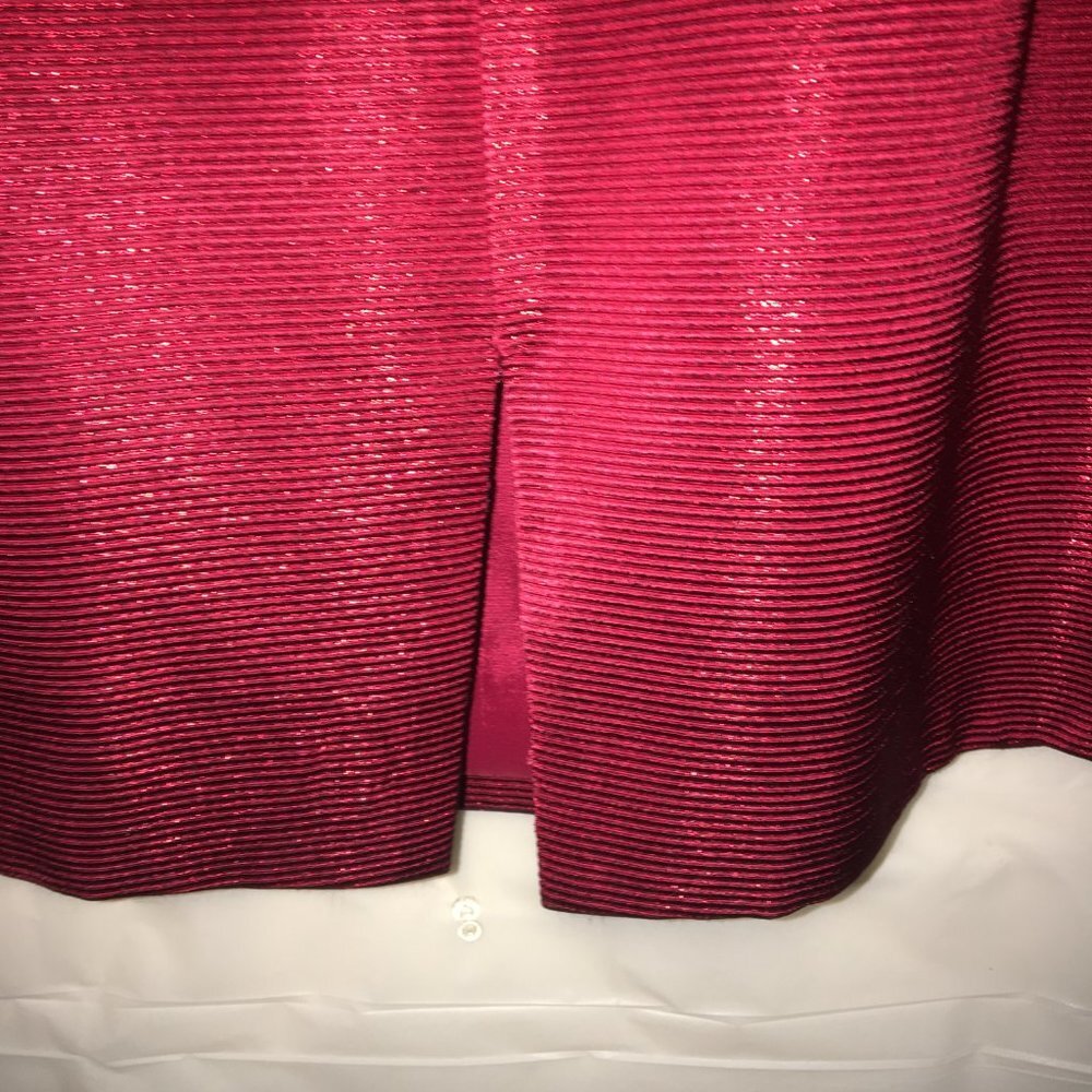 Carmen Marc Valvo Collection Size 8 Red Dress with Jacket - Picture 6 of 16